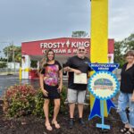 Frosty King Edgewater beautification award presented to local business owners