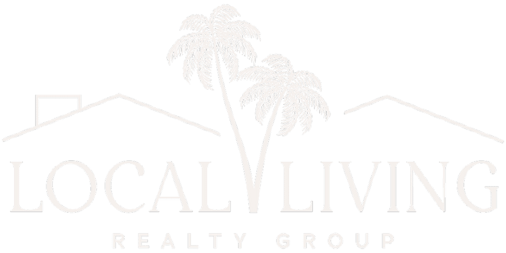 Local Living Realty Group logo with palm trees and houses