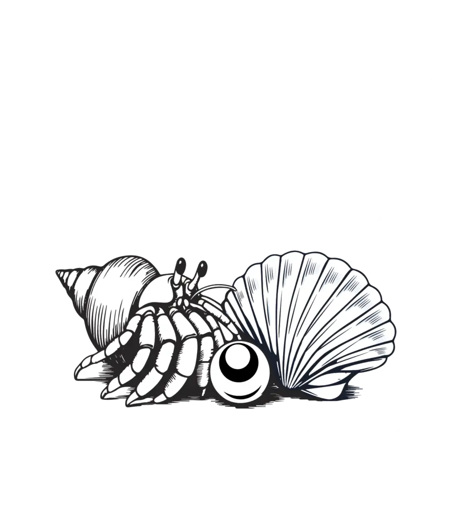 She Sells Hayley Vezza Local Living Realty Group logo with seashells and pearl